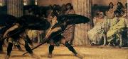 Sir Lawrence Alma-Tadema,OM.RA,RWS A Pyrrhic Dance Sir Lawrence Alma-Tadema oil painting artist